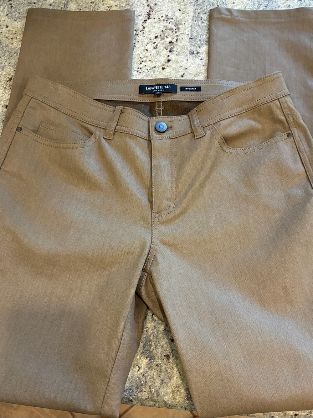 Lafayette 148 New York Women's khaki Wooster Straight -Leg Pants